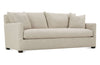 Image of Paulette 89 Inch Single Bench Seat Fabric Upholstered Sofa