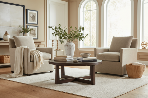 Paulette Fabric Upholstered Club Chair