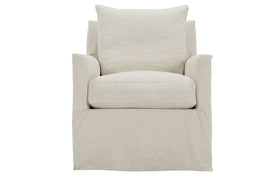 Paulette Slipcovered SWIVEL/GLIDER Fabric Club Chair