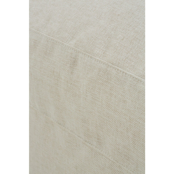 Paulette Slipcovered Designer Style Fabric Footstool Ottoman