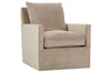 Image of Paulette SWIVEL Fabric Upholstered Club Chair