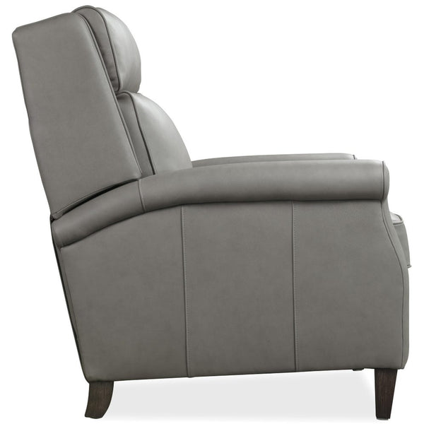 Farrell Mushroom Dual Power "Quick Ship" Leather Transitional Recliner