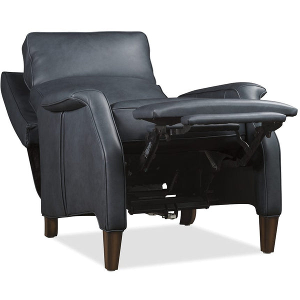 Keegan Blue Dual Power "Quick Ship" Leather Transitional Recliner