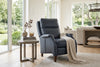 Image of Keegan Blue Dual Power "Quick Ship" Leather Transitional Recliner