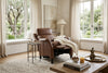 Image of Keegan Saddle Dual Power "Quick Ship" Leather Transitional Recliner