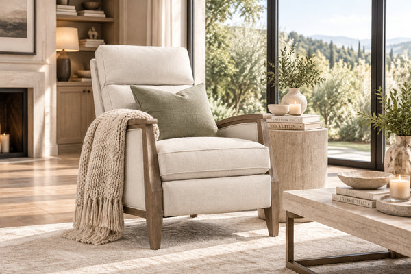 Ambrose "Quick Ship" POWER Fabric Recliner Chair