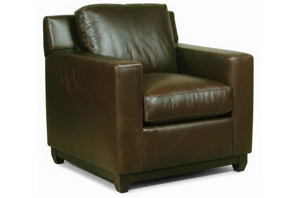 Ronald Leather Modern Club Chair