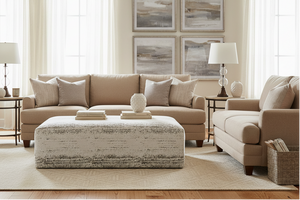 Rowley 61 Inch Long Upholstered Rectangular Oversized Ottoman