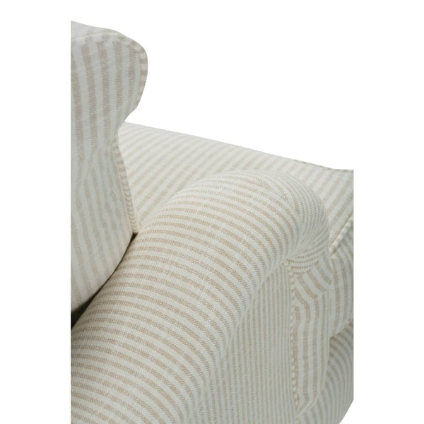 Kristen 86 Inch Upholstered English Arm Three Seat Sofa