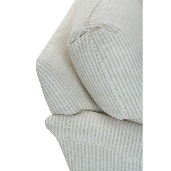 Kristen 86 Inch Upholstered English Arm Three Seat Sofa