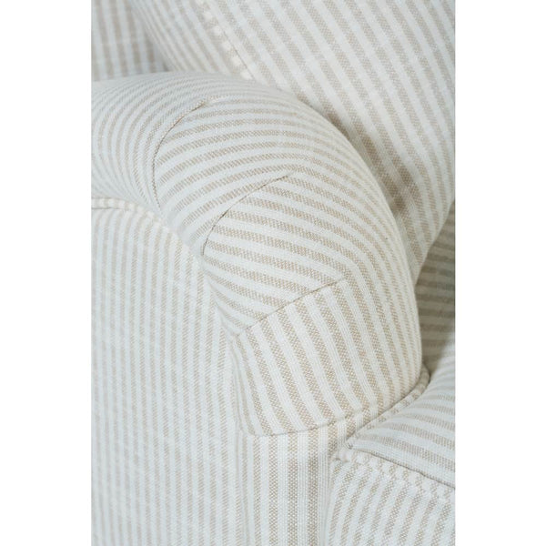 Kristen English Arm Chaise Chair With Pillow Back