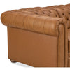 Image of Newcastle Caramel "Quick Ship" Wall Hugger Power Leather Reclining Loveseat