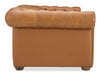 Image of Newcastle Caramel "Quick Ship" Wall Hugger Power Leather Reclining Loveseat