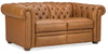 Image of Newcastle Caramel "Quick Ship" Wall Hugger Power Leather Reclining Loveseat