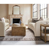 Image of Luna Birch 96 Inch "Quick Ship" Oversized Bench Seat Fabric Sofa