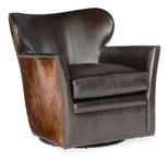 Simpson (Set Of 2) "Ready To Ship" Leather **SWIVEL** Accent Chair