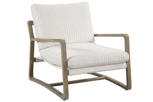 Sophia Canvas "Quick Ship" Exposed Wood Accent Chair