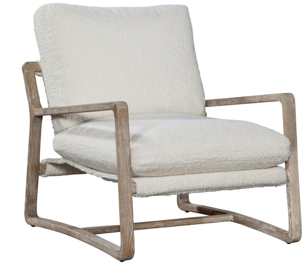 Sophia Natural "Quick Ship" Exposed Wood Accent Chair - In Stock