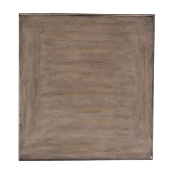 Verona Traditional Slate Single Drawer End Table With Weatehred Pine Top