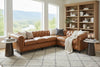 Image of Walden Leather Chesterfield Sectional