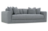 Image of Yates 97 Inch Fabric Bench Cushion Lounge Sofa