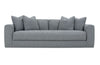 Image of Yates 97 Inch Fabric Bench Cushion Lounge Sofa