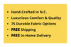 Image of Kimberly 8-Way Hand Tied Traditional Fabric Attached Pillow Back Swivel Accent Chair With Skirt