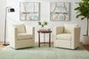 Image of Jocelyn SWIVEL Upholstered Fabric Accent Chair