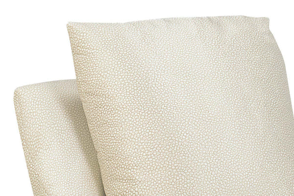 Adriana 8-Way Hand Tied Fabric 360 Swivel Pillow Back Accent Chair With Splayed Arms