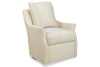 Image of Adriana 8-Way Hand Tied Fabric 360 SWIVEL/GLIDER Accent Chair With Narrow Splayed Arms