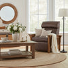 Image of Aldrich "Wall Hugger" Mission Style Leather Reclining Chair