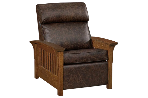 Aldrich "Wall Hugger" Mission Style Leather Reclining Chair