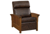 Image of Aldrich "Wall Hugger" Mission Style Leather Reclining Chair