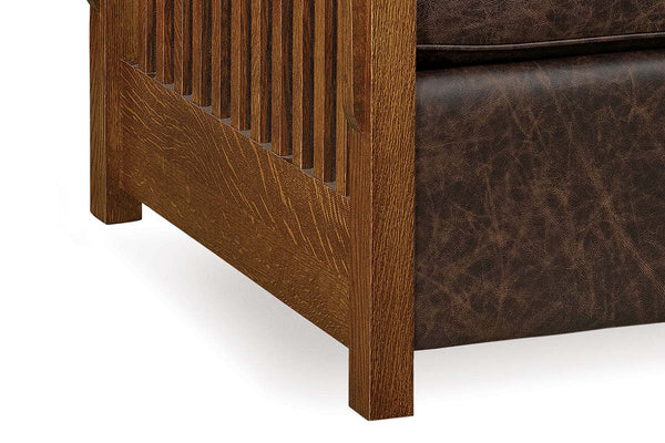 Aldrich "Wall Hugger" Mission Style Leather Reclining Chair