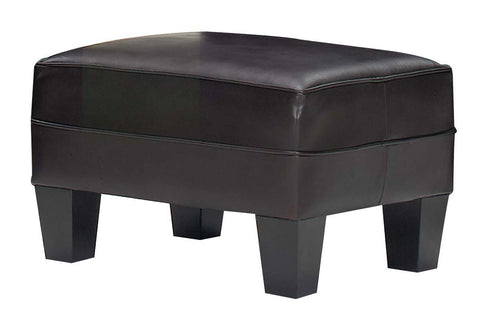 Alex Leather Footstool Ottoman