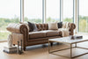 Image of Alfred 112 Inch Vintage Tufted Back Sofa