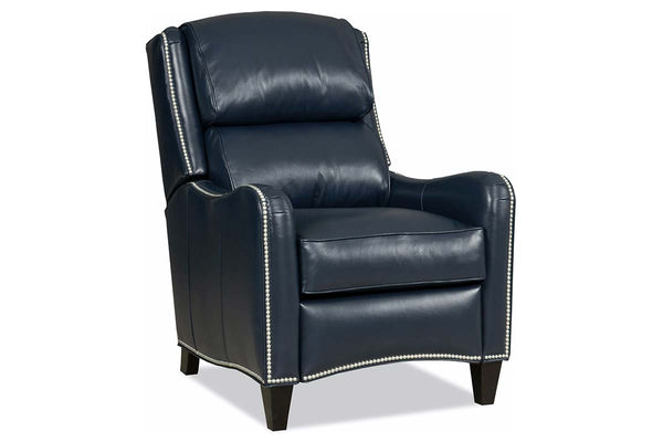 Alistair Leather Bustle Pillow Back Recliner Chair