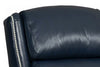 Image of Alistair Leather Bustle Pillow Back Recliner Chair