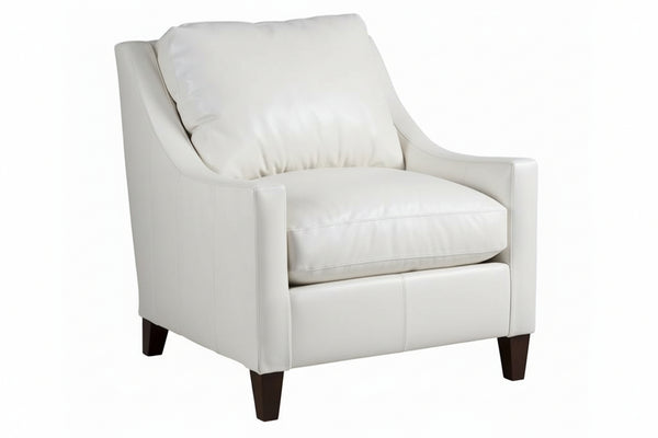 Allen Leather Modern Club Chair
