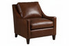Image of Allen Leather Modern Club Chair