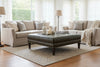 Image of Ames Tufted 36", 42" Or 46" Inch Square Leather Ottoman (3 Sizes Available)