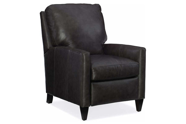 Angus Small Leather Pillow Back Recliner Chair