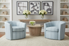 Image of Annette Upholstered Memory Swivel Accent Tub Chair