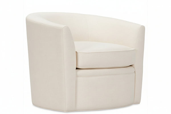 Annette Upholstered Memory Swivel Accent Tub Chair