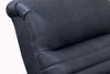 Image of Anton Mid-Century Modern Leather And Wood Recliner Chair