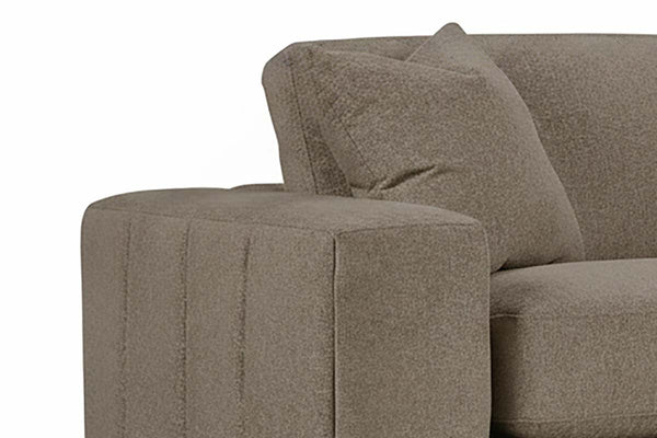 Aria 97 Inch "Quick Ship" Fabric Upholstered 2 Cushion Sofa