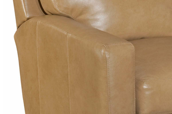 Armond Track Arm Leather Pillow Back Recliner Chair