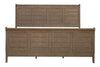 Image of Atkins Mission Style Queen Or King Wood Sleigh Bed "Create Your Own Bedroom" Collection