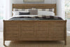 Image of Atkins Mission Style Queen Or King Wood Sleigh Bed "Create Your Own Bedroom" Collection