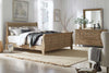 Image of Atkins Mission Style Queen Or King Wood Sleigh Bed "Create Your Own Bedroom" Collection